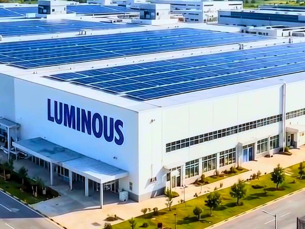 Large rooftop solar installation on a commercial building