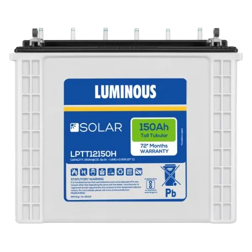 Luminous LPTT 12150H 150 Ah tall tubular solar battery